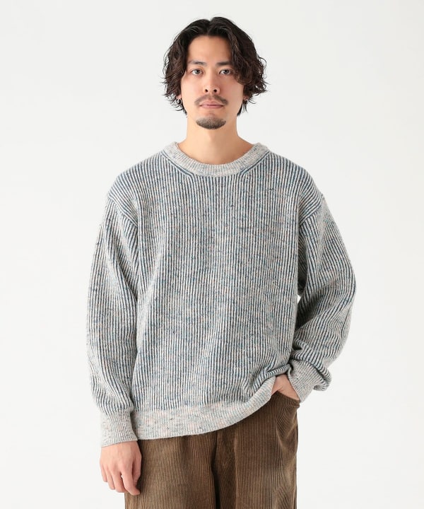 B:MING by BEAMS（ビーミング by ビームス）5ゲージ 片畦 メランジ