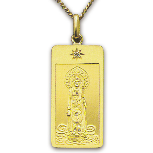 純金製お守り本尊ペンダント 聖観世音菩薩 | 仏壇・仏具 滝田商店