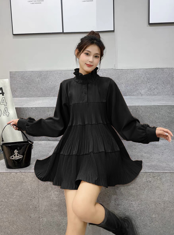 前後2Wayプリーツティアードミニワンピース[at2209] | レディース