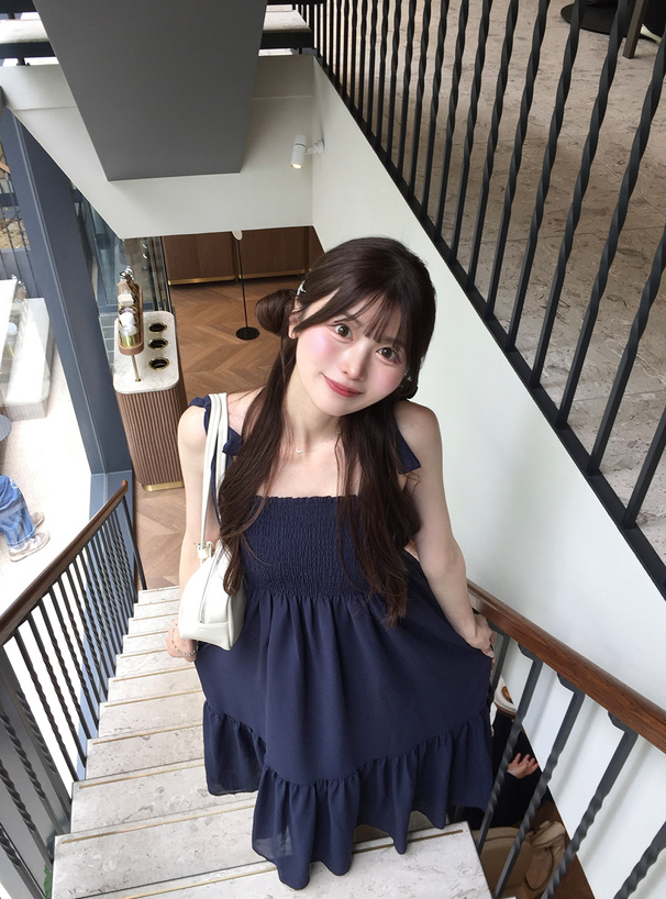 シフォンショルダーリボンワンピース[tg837] | レディースファッション