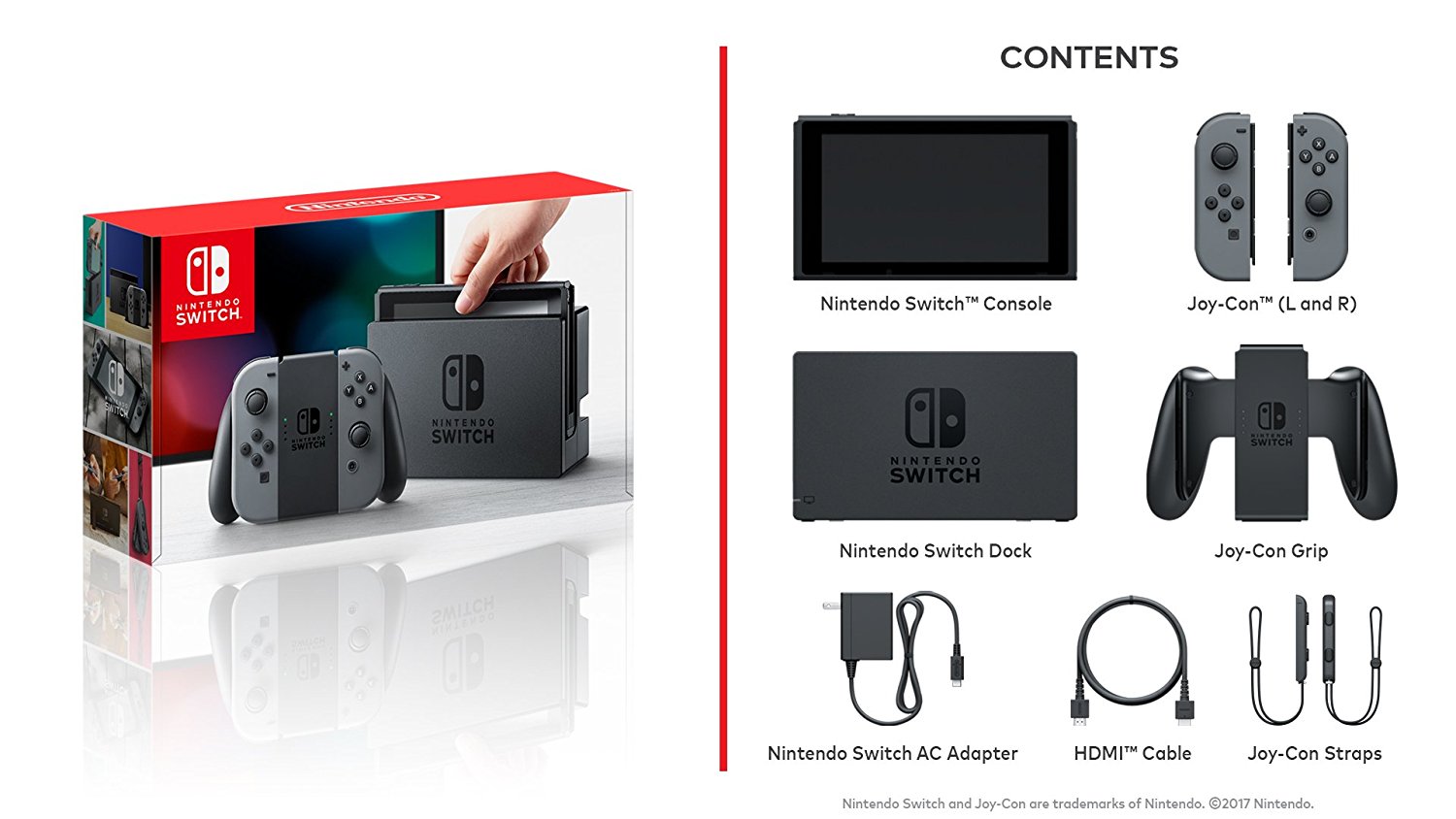 Consola Nintendo Switch cu Joy‑Con gri - Nintendo