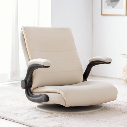 座椅子（回転座椅子・肘跳ね上げ・あぐら座椅子・ポケットコイル・肉厚