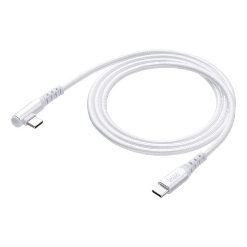 USB Type-Cケーブル（L字・USB PD100W・シリコンメッシュ・絡まない