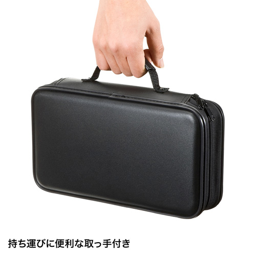 DVD・CDセミハードケース（96枚収納・ブラック） FCD-WL96BK