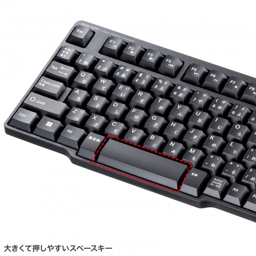 ワイヤレスキーボード（マウスセット・テンキー付き・USB-C レシーバー