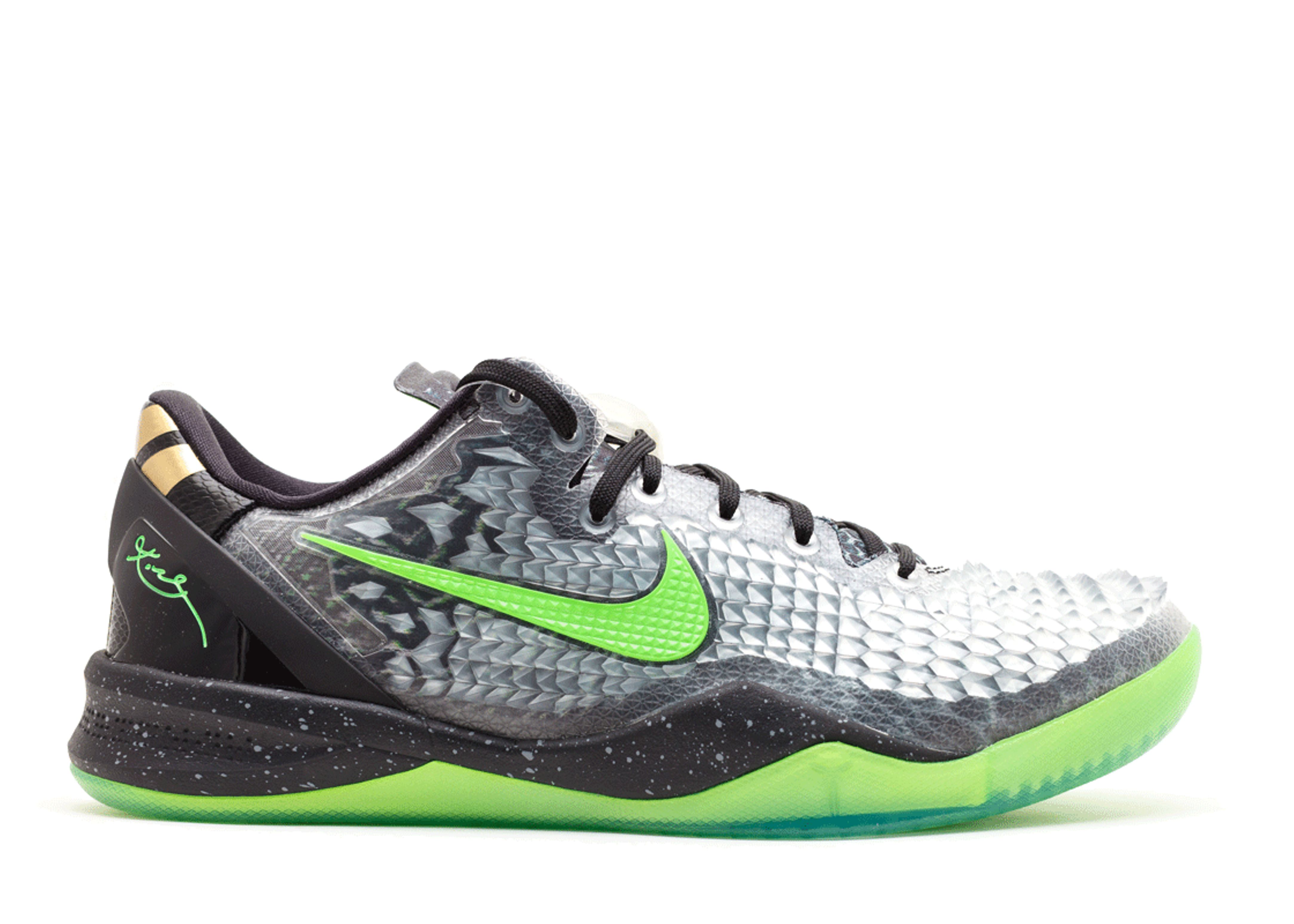 Kobe 8 SS 'Christmas' - Nike - 639522 001 - black/electric green