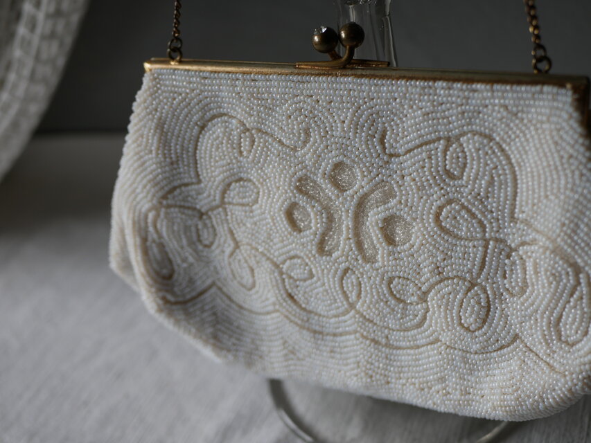 ビーズバッグ フランスアンティーク アンティークバッグ フランス