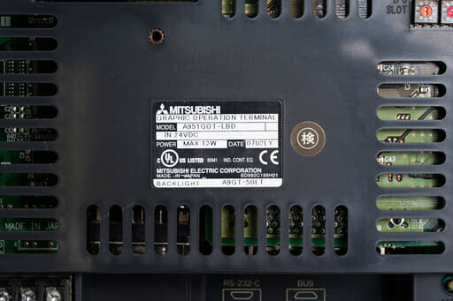 三菱 グラフィックオペレーションターミナル A951GOT-LBD (07年製