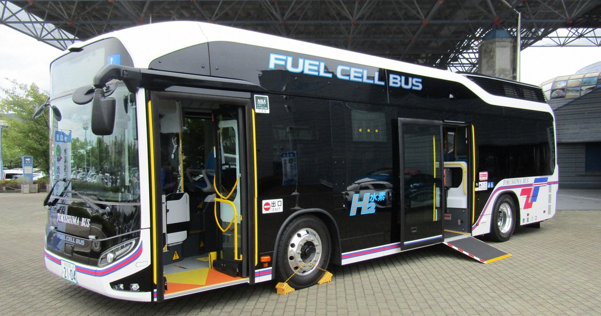 環境に優しく静か 水素で走る燃料電池バス運行へ 徳島で2台 | 毎日新聞
