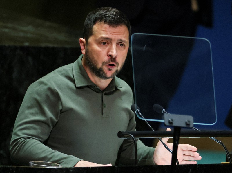 ロシアは「食料を武器化し世界に使用」 ゼレンスキー氏が国連演説