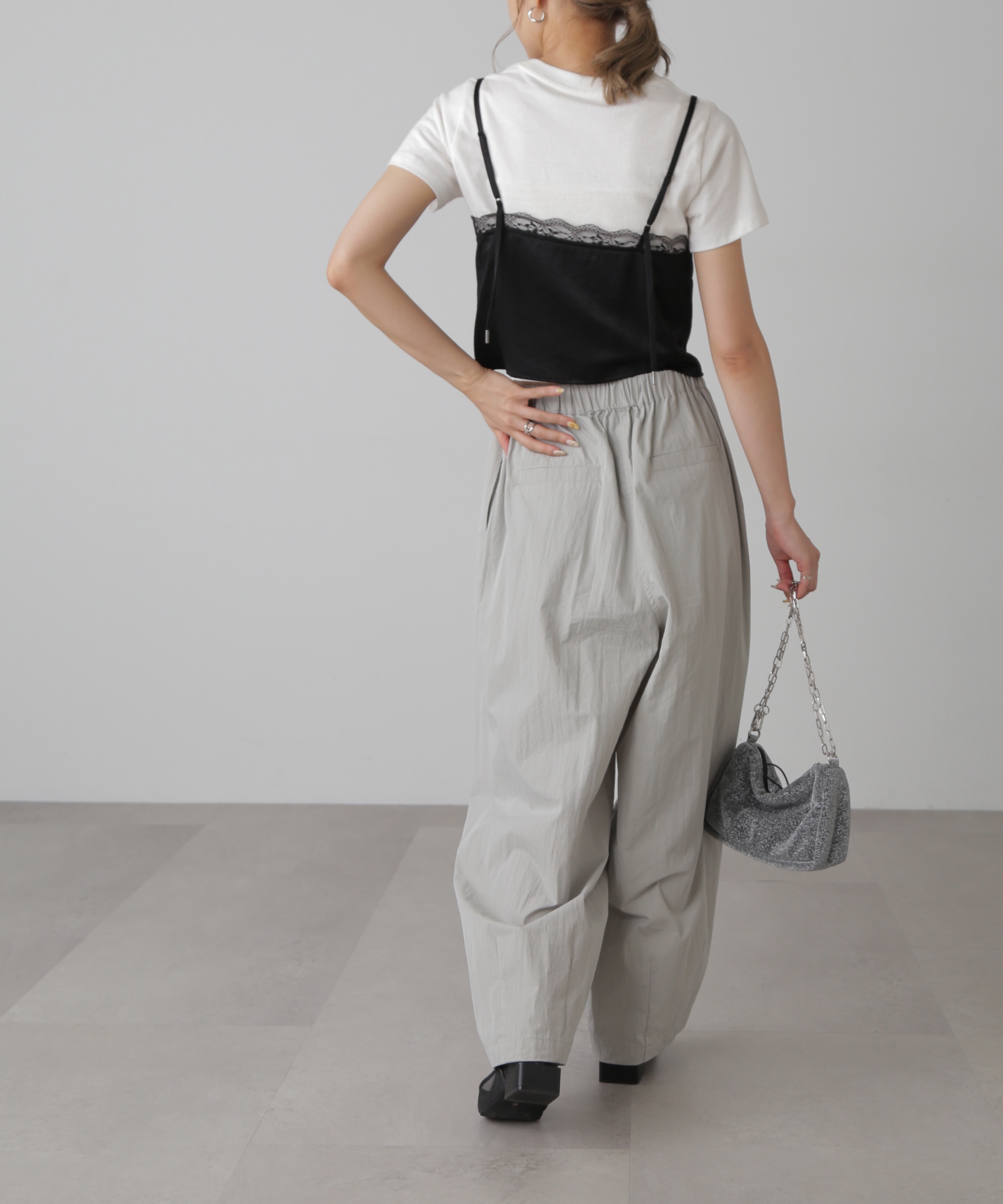 サテンレースキャミソール | ファッション通販サイト NUGU