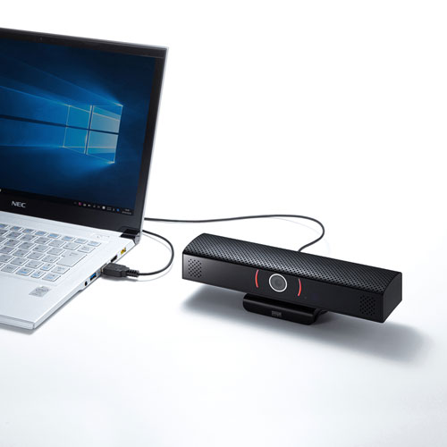 CMS-V48BK【スピーカー内蔵Webカメラ】WEB会議に最適なカメラとマイク