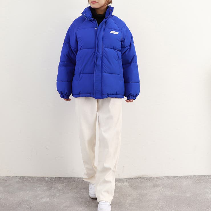 エコダウンジャケット 防寒防風中綿コート[品番：II000009499