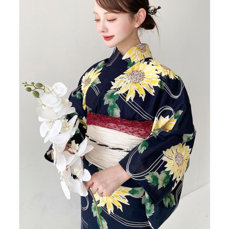 浴衣3点セット（ゆかた・帯2本）、その他3のみ2点セット[品番