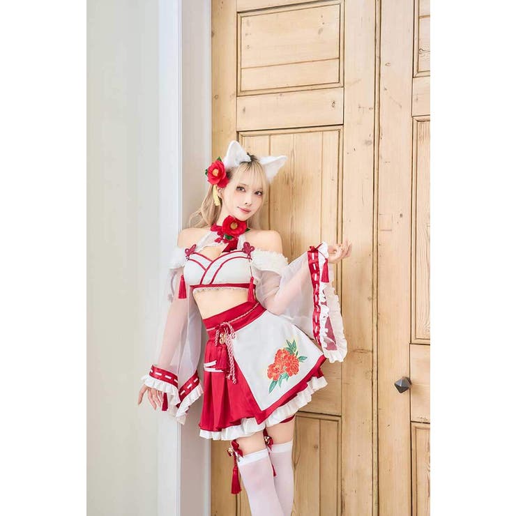 カメリアシアー狐巫女《オリジナルコスプレ9点セット》【Malymoon