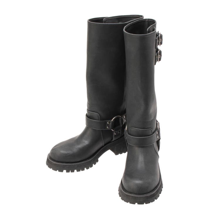 ハートバックルエンジニアブーツ[品番：MKSW0065043]｜CALNAMUR