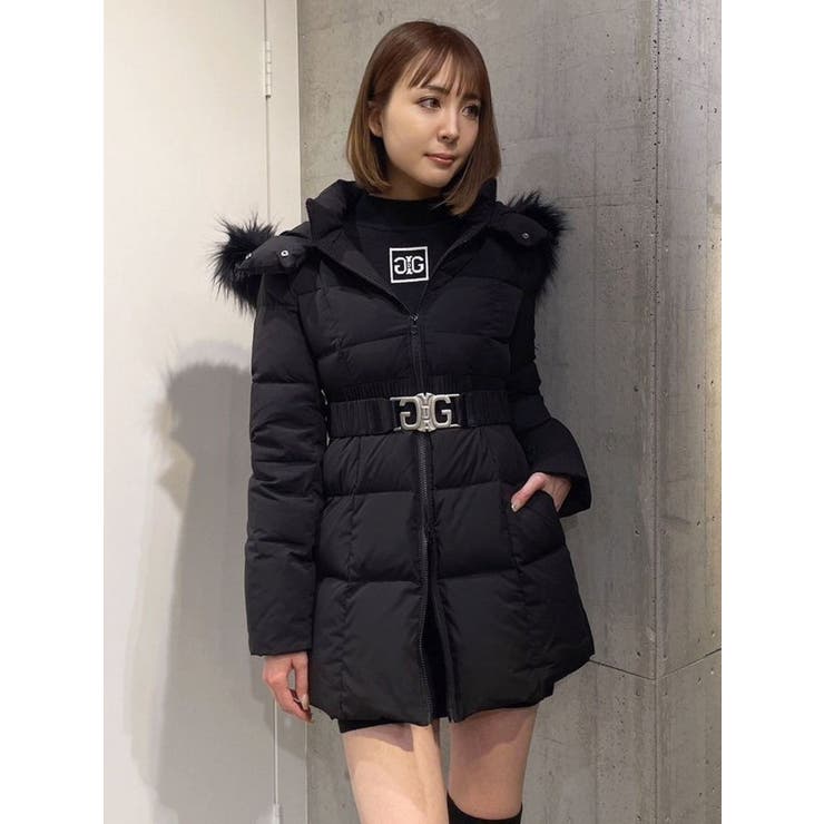 SymmetryGYDAベルト付きロングダウンコート[品番：MKSW0053601]｜GYDA