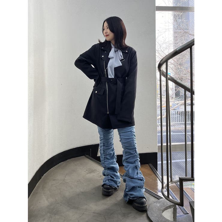 ライダースミニワンピース[品番：MKSW0056654]｜jouetie（ジュエティ