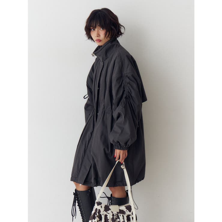 ギャザーリボンモッズコート[品番：MKSW0066638]｜jouetie（ジュエティ