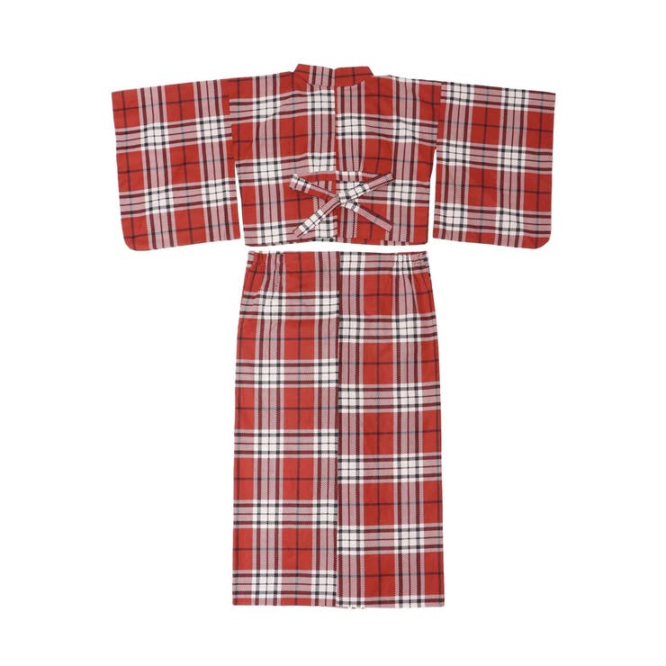 jouetieオリジナル】タータンチェックセパレート浴衣セット[品番