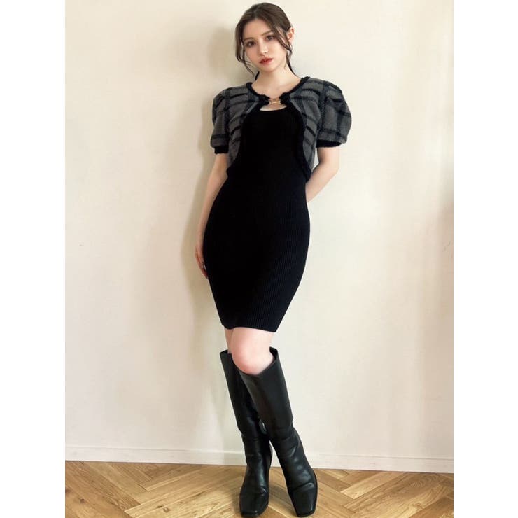 シャギーアンサンブルニットワンピース[品番：MKSW0059118]｜RESEXXY