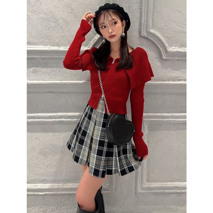 ビックカラーZIPニットトップス[品番：MKSW0061330]｜RESEXXY