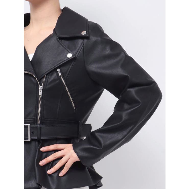 ペプラムライダースジャケット[品番：MKSW0062246]｜RESEXXY