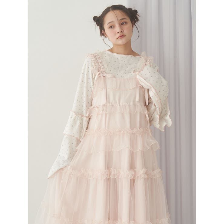 flower waffleトップス[品番：MKSW0065271]｜merry jenny（メリージェ