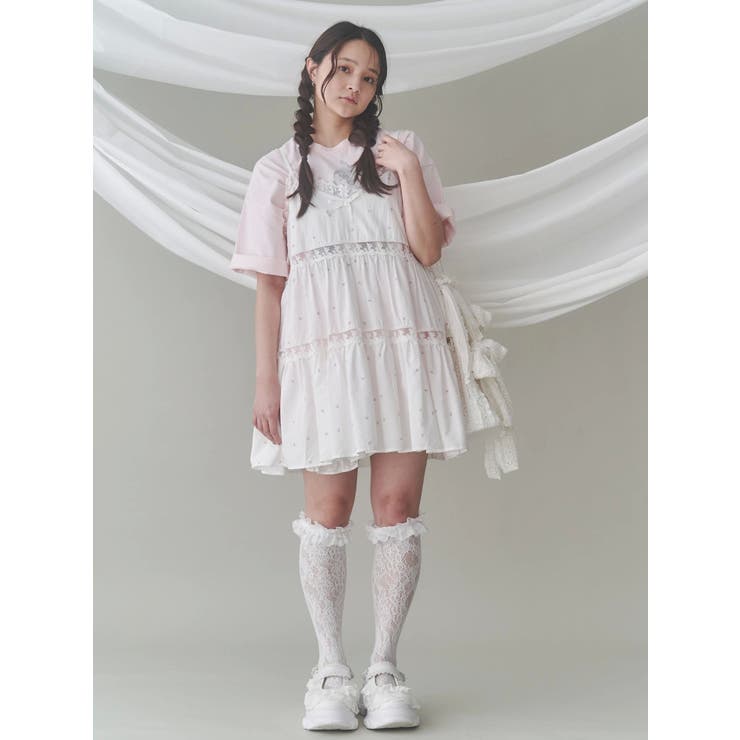 flowerフレアベビードール[品番：MKSW0061900]｜merry jenny