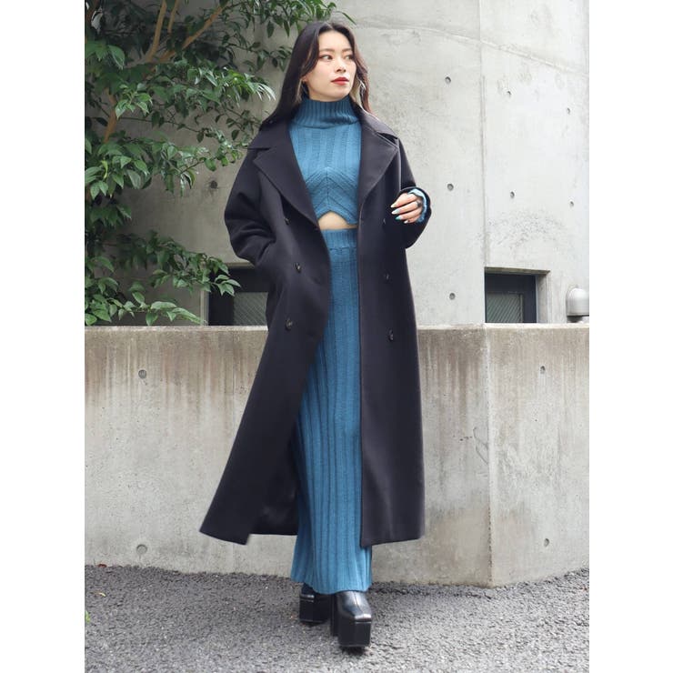 フェイクウールロングコート[品番：MKSW0047658]｜EVRIS（エブリス）の