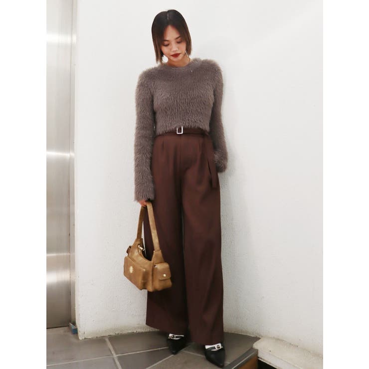 ハイウエストワイドパンツ[品番：MKSW0061230]｜EVRIS（エブリス）の