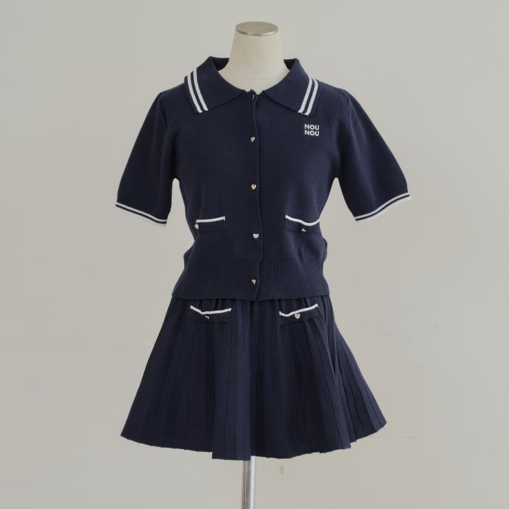 セットアップ】ニットポロ×ミニスカート[品番：OLOW0015615]｜RMAF