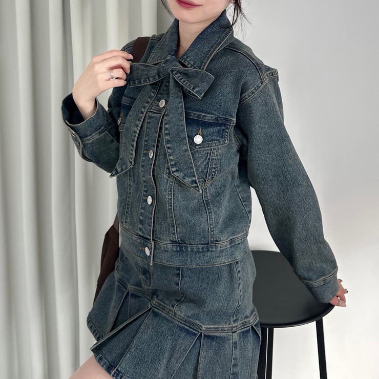 セットアップ対応】ボウタイリボンGジャン[品番：OLOW0017517]｜RMAF