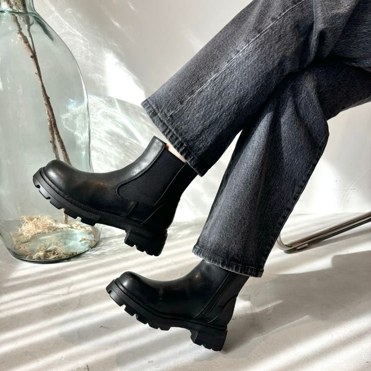 タンクソールサイドゴアショートブーツ/41414[品番：ORTS0008847