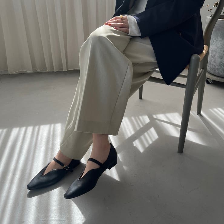 ベルトデザインフラットパンプス/45302[品番：ORTS0008824]｜ORiental