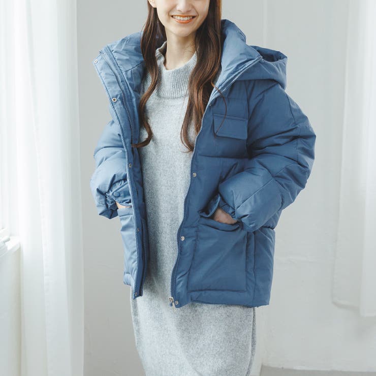 フード付きダウンジャケット 中綿 ストリート[品番：ORGW0000288]｜Ada