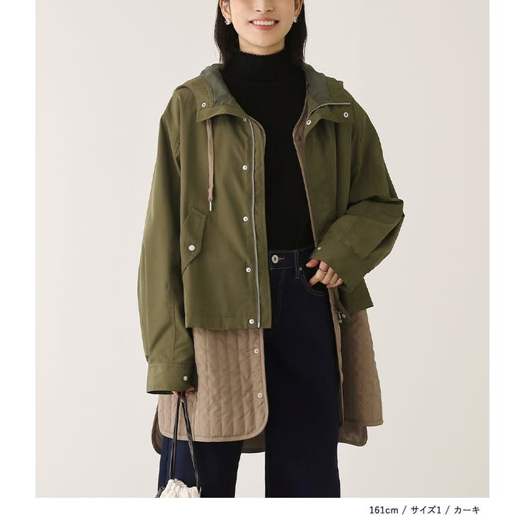 n'OrLABELライナー付きモッズコート [品番：MITW0017640