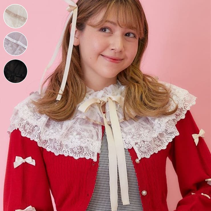 マルチWAYレース付け襟[品番：IGAW0004713]｜axes femme