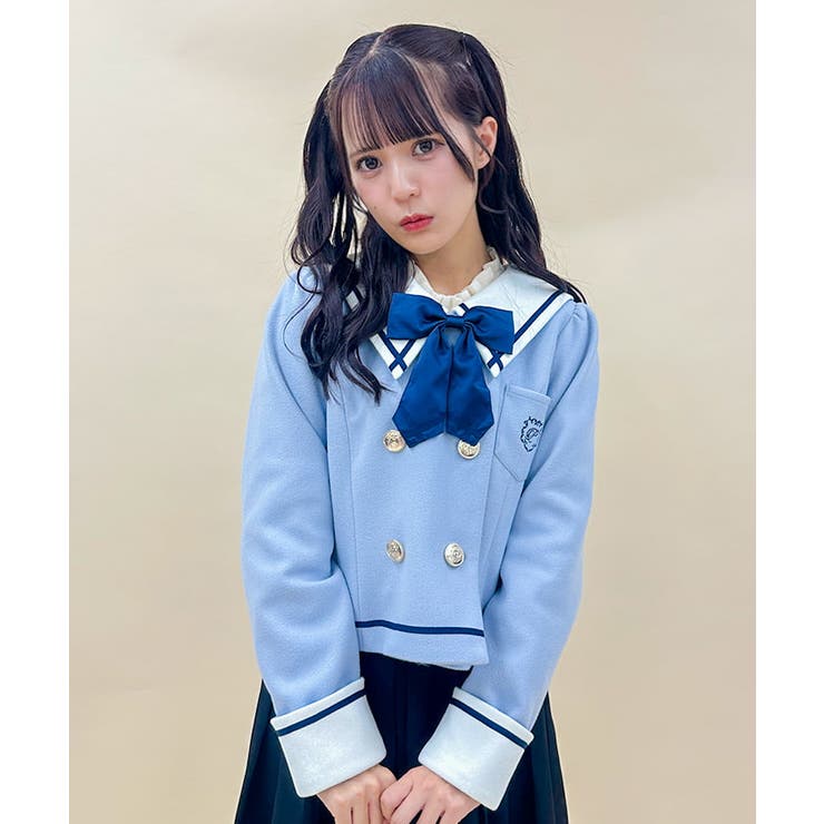 セーラーカラーショートコート[品番：IGAW0005487]｜axes femme