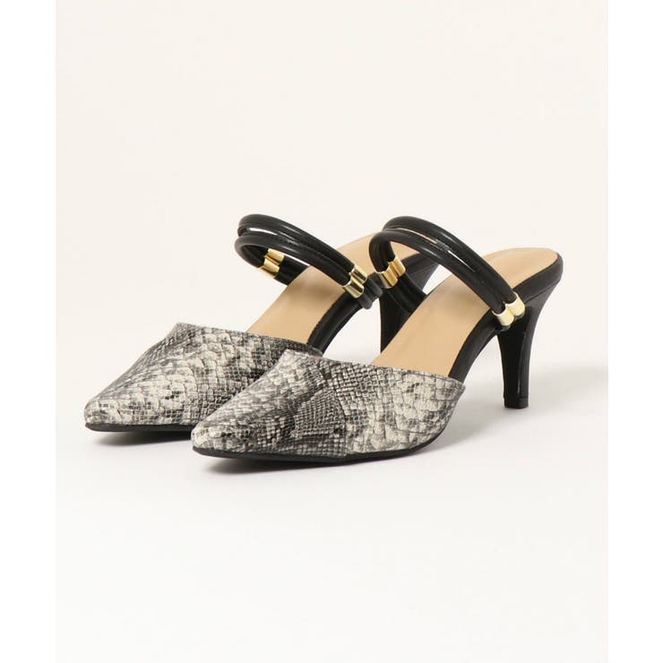 ポインテッド2WAYストラップミュール 7cmヒール minia[品番