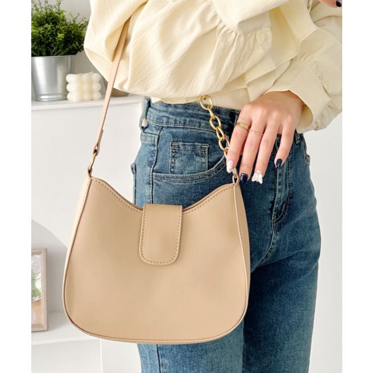 チェーンポイントPUショルダーバッグ[品番：OUTW0000010]｜Outfitter