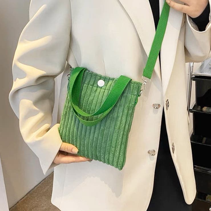 コーデュロイ・スクエア ミニショルダーバッグ[品番：ADEW0004195]｜ad