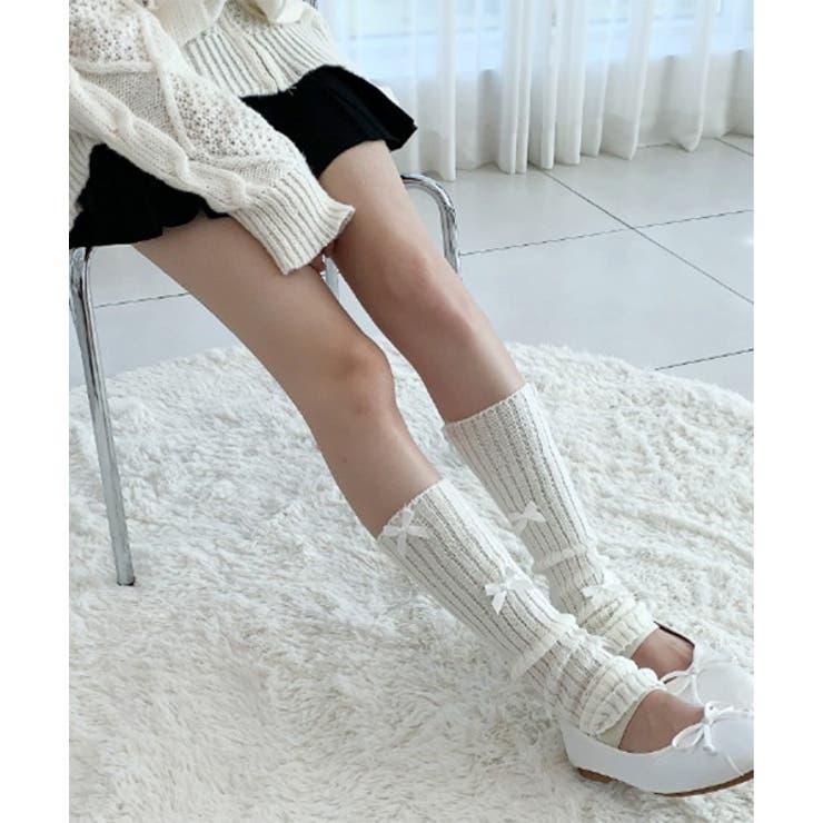 ラブリーリボンレッグウォーマー[品番：FROW0001280]｜by muni:r