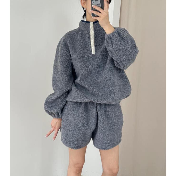 ハーフジップボアセットアップ[品番：UZ000011706]｜Bifrost