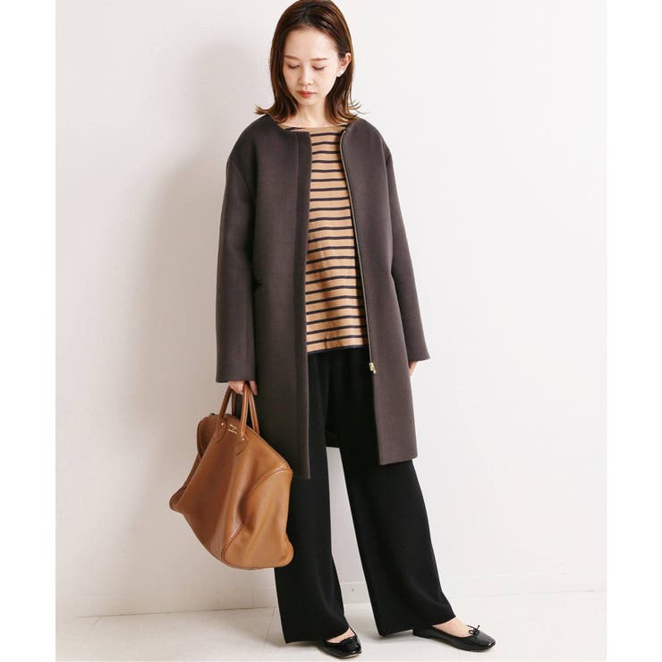 IENA イエナ】二重織りシャルムフードコクーンコート◇[品番