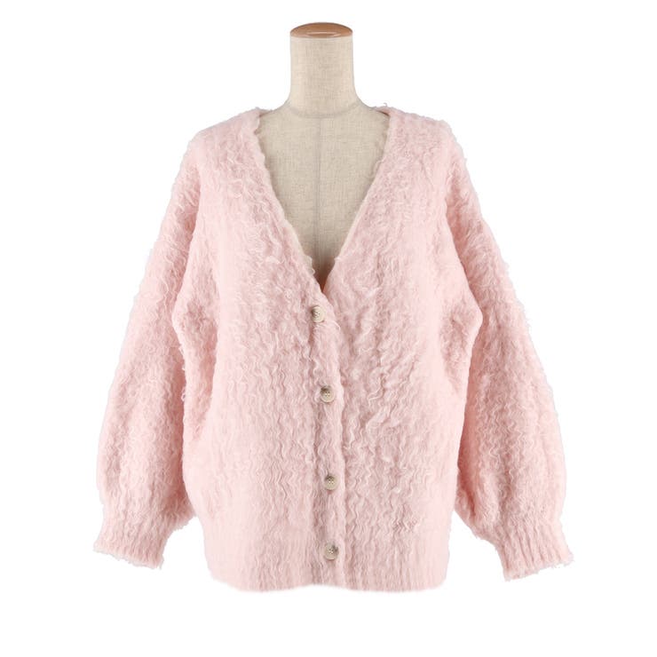 モヘヤ風ニットカーディガン[品番：PA000016549]｜coca（コカ）の