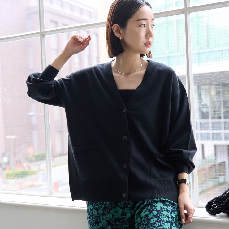 サラコテンジクVネックカーディガン[品番：COEW0005428]｜coen【women