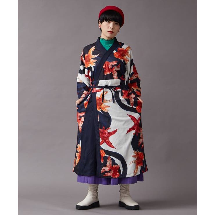 重宗玉緒×倭物やカヤ】モダン着物ワンピース[品番：ACNW0023487