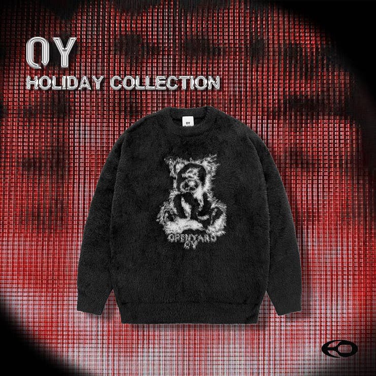 OY ヘアリーシャドーオードリーニット 全2色[品番：PBIW0002508