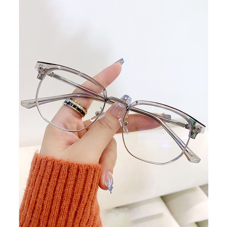 日差しから目を守るブルーライトカット。【ユニセックス】スクエア